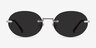 Daze Silver MetalSunglass Frames from EyeBuyDirect, Front View