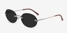 Daze Silver MetalSunglass Frames from EyeBuyDirect, Angle View