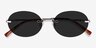 Daze Silver MetalSunglass Frames from EyeBuyDirect, Closed View