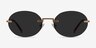 Daze Bronze MetalSunglass Frames from EyeBuyDirect, Front View