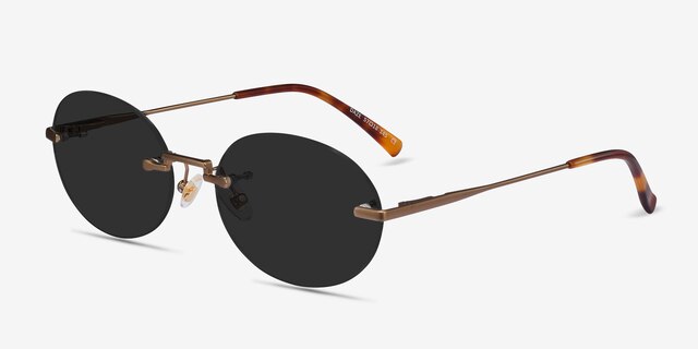 Daze Bronze MetalSunglass Frames from EyeBuyDirect, Angle View