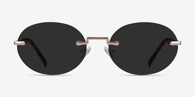 Daze Or rose MétalSoleil de Lunette de vue d'EyeBuyDirect, Vue de Face