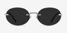 Daze Or rose MétalSoleil de Lunette de vue d'EyeBuyDirect, Vue de Face