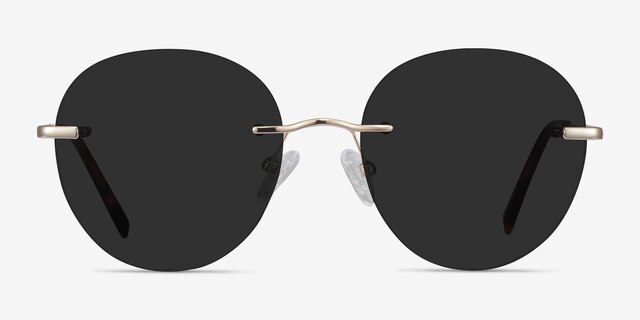 Coast Gold MetalSunglass Frames from EyeBuyDirect, Front View