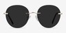 Coast Gold MetalSunglass Frames from EyeBuyDirect, Front View