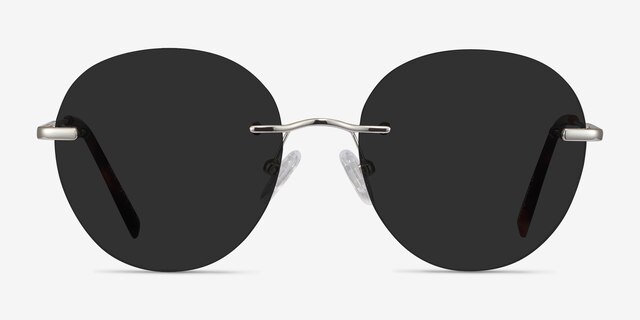 Coast Silver MetalSunglass Frames from EyeBuyDirect, Front View