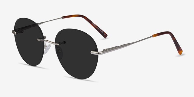 Coast Silver MetalSunglass Frames from EyeBuyDirect, Angle View
