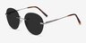 Coast Silver MetalSunglass Frames from EyeBuyDirect, Angle View