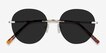 Coast Silver MetalSunglass Frames from EyeBuyDirect, Closed View