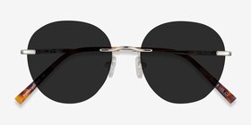 Coast Argenté Métal Soleil de Lunette de vue d'EyeBuyDirect, Vue Rapprochée