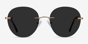 Coast Bronze Métal Soleil de Lunette de vue d'EyeBuyDirect, Vue de Face