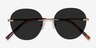 Coast Bronze MétalSoleil de Lunette de vue d'EyeBuyDirect, Vue Rapprochée