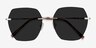 Genoa Silver MetalSunglass Frames from EyeBuyDirect, Closed View