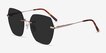 Genoa Rose Gold MetalSunglass Frames from EyeBuyDirect, Angle View