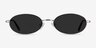 Graham Silver MetalSunglass Frames from EyeBuyDirect, Front View