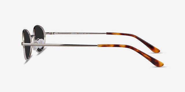Graham Silver MetalSunglass Frames from EyeBuyDirect, Side View