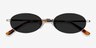 Graham Silver MetalSunglass Frames from EyeBuyDirect, Closed View