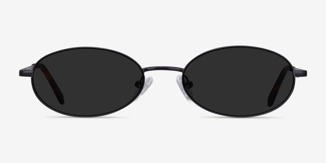 Graham Black MetalSunglass Frames from EyeBuyDirect, Front View