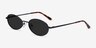 Graham Black MetalSunglass Frames from EyeBuyDirect, Angle View