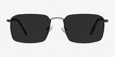 Edge Black MetalSunglass Frames from EyeBuyDirect, Front View