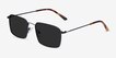 Edge Black MetalSunglass Frames from EyeBuyDirect, Angle View