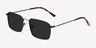 Edge Black MetalSunglass Frames from EyeBuyDirect, Angle View