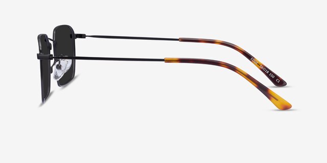 Edge Black MetalSunglass Frames from EyeBuyDirect, Side View