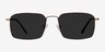 Edge Bronze MetalSunglass Frames from EyeBuyDirect, Front View