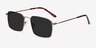 Edge Bronze MetalSunglass Frames from EyeBuyDirect, Angle View