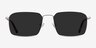 Edge Silver MetalSunglass Frames from EyeBuyDirect, Front View