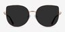 Bless Gold MetalSunglass Frames from EyeBuyDirect, Front View