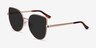 Bless Gold MetalSunglass Frames from EyeBuyDirect, Angle View