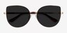 Bless Gold MetalSunglass Frames from EyeBuyDirect, Closed View