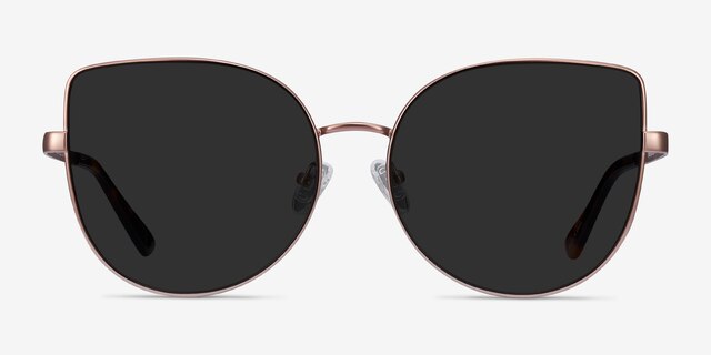 Bless Rose Gold MetalSunglass Frames from EyeBuyDirect, Front View