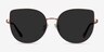 Bless Rose Gold MetalSunglass Frames from EyeBuyDirect, Front View