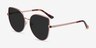 Bless Rose Gold MetalSunglass Frames from EyeBuyDirect, Angle View