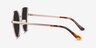 Bless Rose Gold MetalSunglass Frames from EyeBuyDirect, Side View