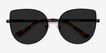 Bless Black MetalSunglass Frames from EyeBuyDirect, Closed View
