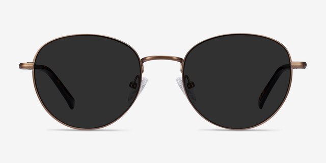 Span Bronze Acetate-metalSunglass Frames from EyeBuyDirect, Front View