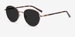 Span Bronze Acetate, MetalSunglass Frames from EyeBuyDirect, Angle View