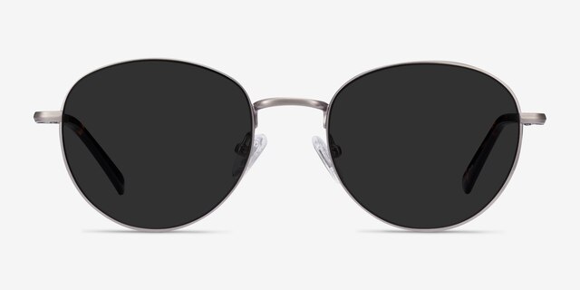 Span Gunmetal Acetate-metalSunglass Frames from EyeBuyDirect, Front View
