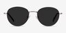 Span Gunmetal Acetate-metalSunglass Frames from EyeBuyDirect, Front View