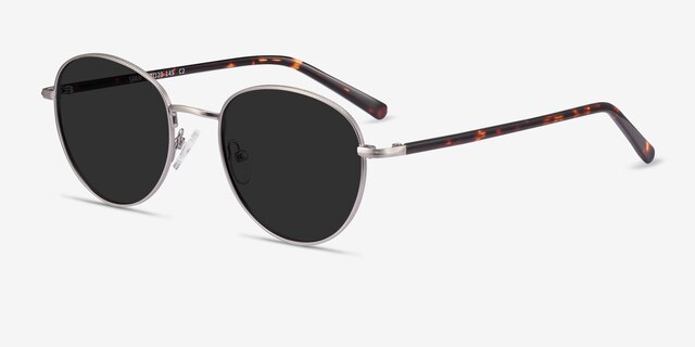 Span Gunmetal Acetate-metalSunglass Frames from EyeBuyDirect, Angle View