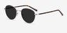 Span Gunmetal Acetate-metalSunglass Frames from EyeBuyDirect, Angle View