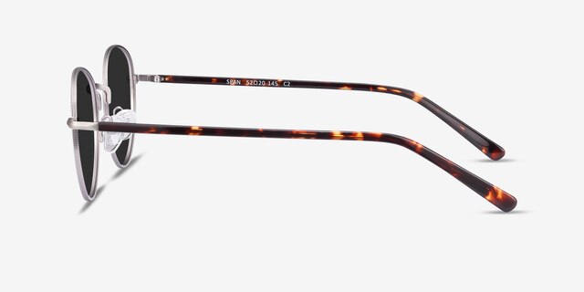 Span Gunmetal Acetate-metalSunglass Frames from EyeBuyDirect, Side View