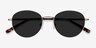 Span Gunmetal Acetate-metalSunglass Frames from EyeBuyDirect, Closed View