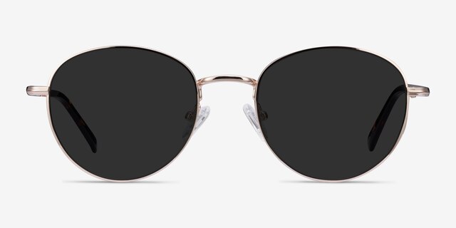 Span Gold Acetate-metalSunglass Frames from EyeBuyDirect, Front View