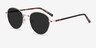 Span Gold Acetate-metalSunglass Frames from EyeBuyDirect, Angle View
