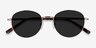 Span Gold Acetate-metalSunglass Frames from EyeBuyDirect, Closed View