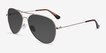 Good Vibrations Gold MetalSunglass Frames from EyeBuyDirect, Angle View
